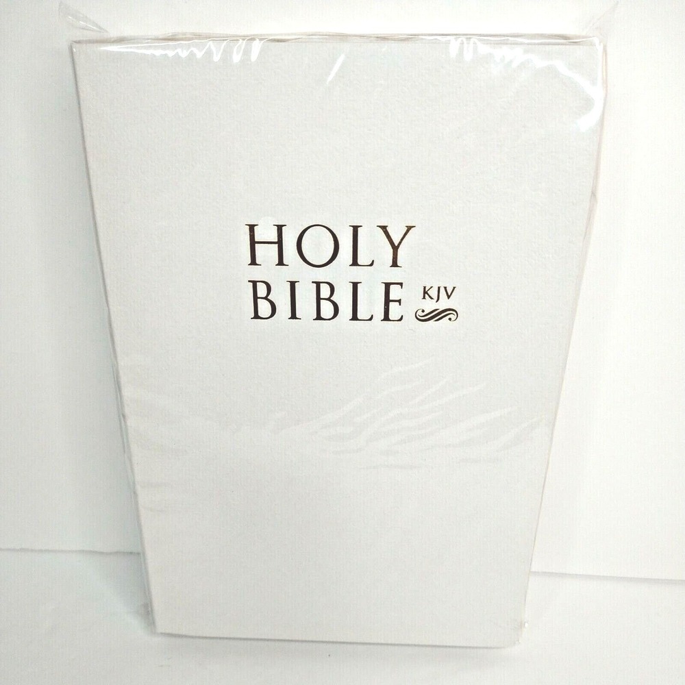 Holy Bible King James Version Old and New‎ Testament - White Leather